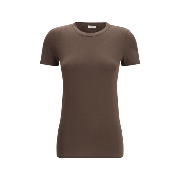Brunello Cucinelli Women Monochrome T-Shirt